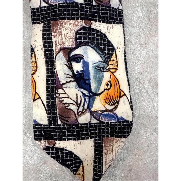Other - VTG Picasso Collection Fine Art Fashions Silk Tie Portrait Of Woman 1937 Italy